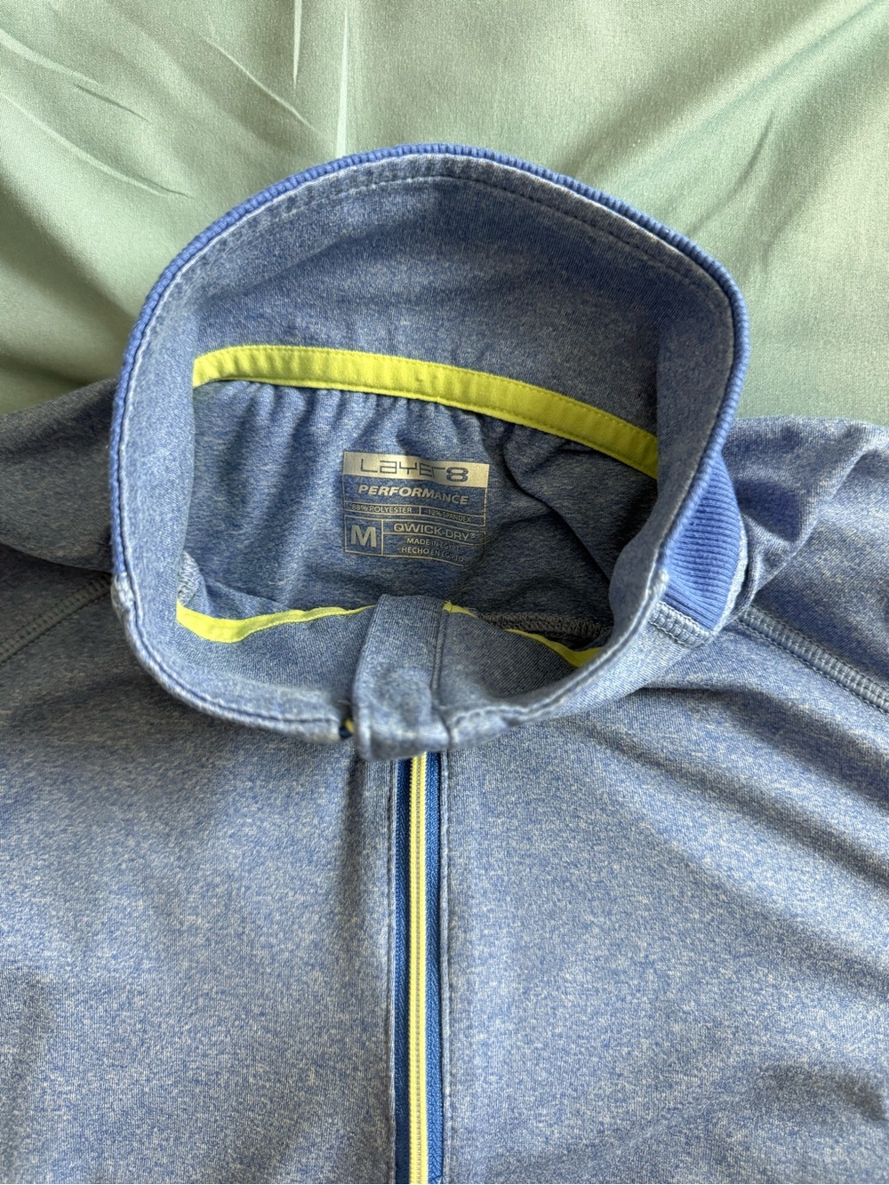 Layer8 Performance  Blue Zip-Up Jacket